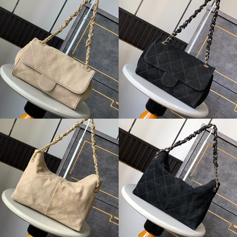 10A Mirror Quality Women's Cosmetic Bag Chain Shoulder Bag Twist Chain Armpit Bag Matte Cowhide T... | DHGate