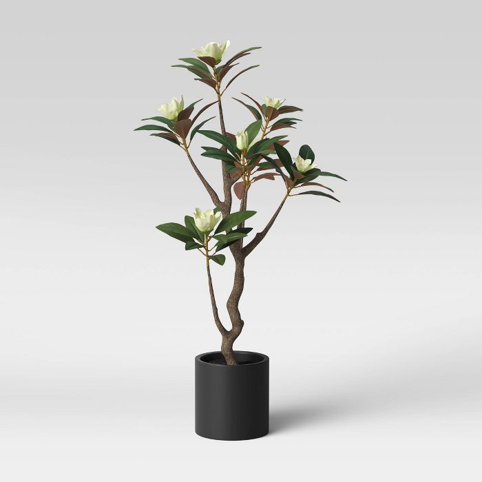 Faux Magnolia Flower Black/Green - Threshold™ | Target