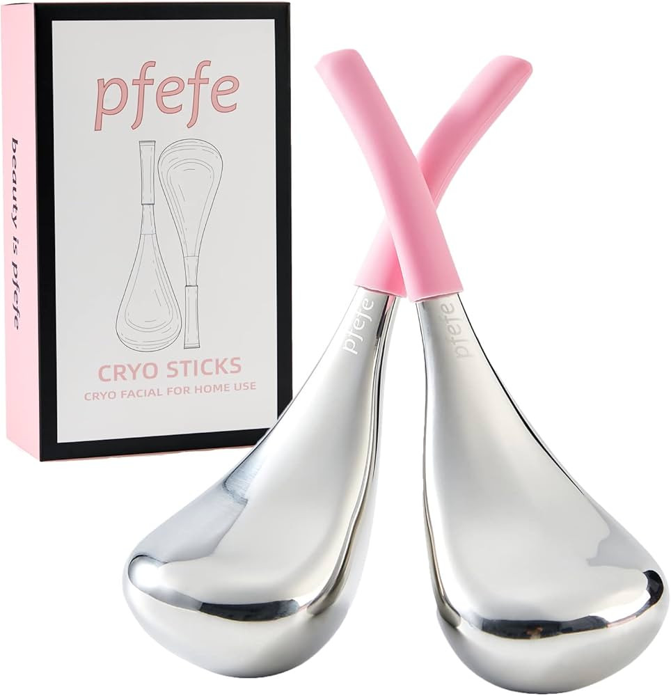 Cryo Sticks Facial Skin Care Ice Globes for Women Face Eyes, Stainless Steel Face Beauty Tools fo... | Amazon (US)