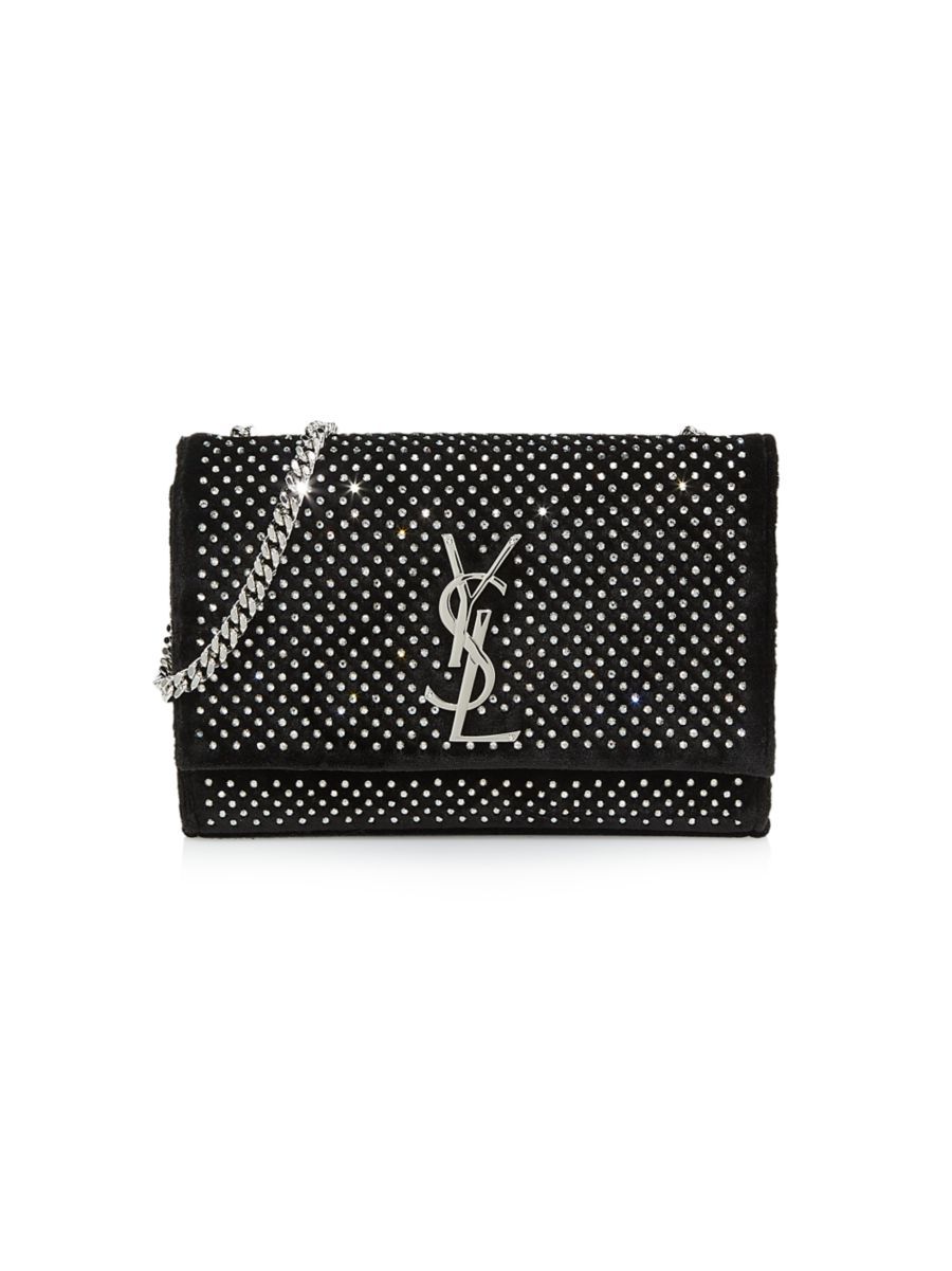 Kate Crystal-Embellished Chain Shoulder Bag | Saks Fifth Avenue