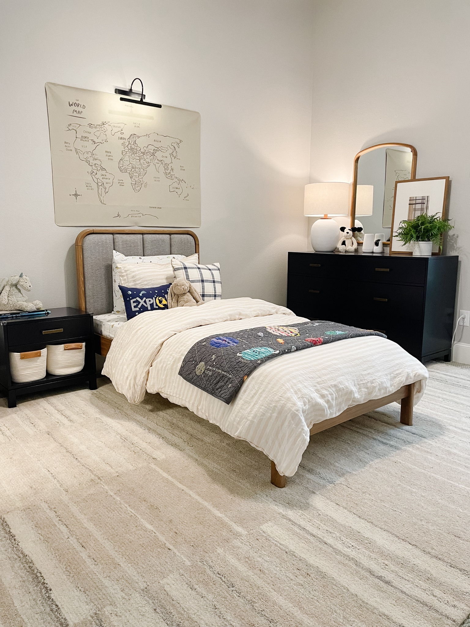 Crate and kids boys bedroom. Toddler bedroom. Little boy bedroom. Navy dresser. Adventure themed room. 

#LTKfamily #LTKkids #LTKhome