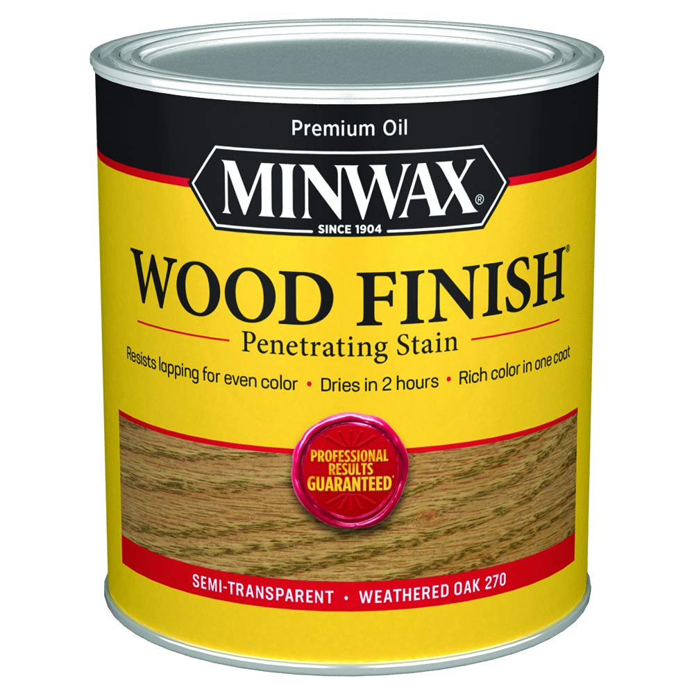 Minwax 700474444 Wood Finish, Weathered Oak, 1 Quart | Amazon (US)