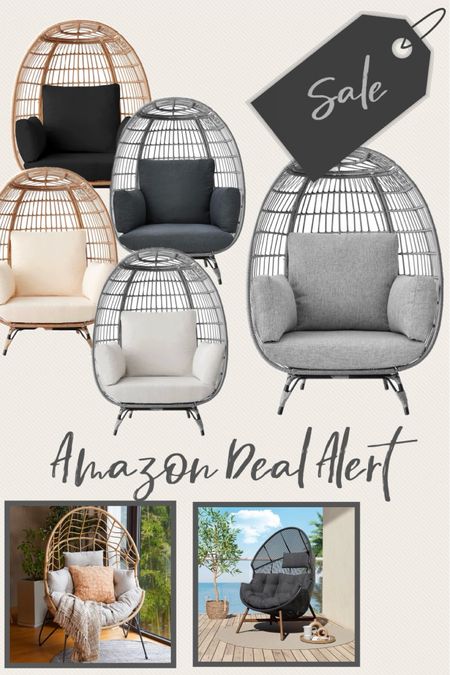 Amazon Deals on Egg Chairs! 
Patio Furniture 

#LTKhome #LTKstyletip #LTKsalealert