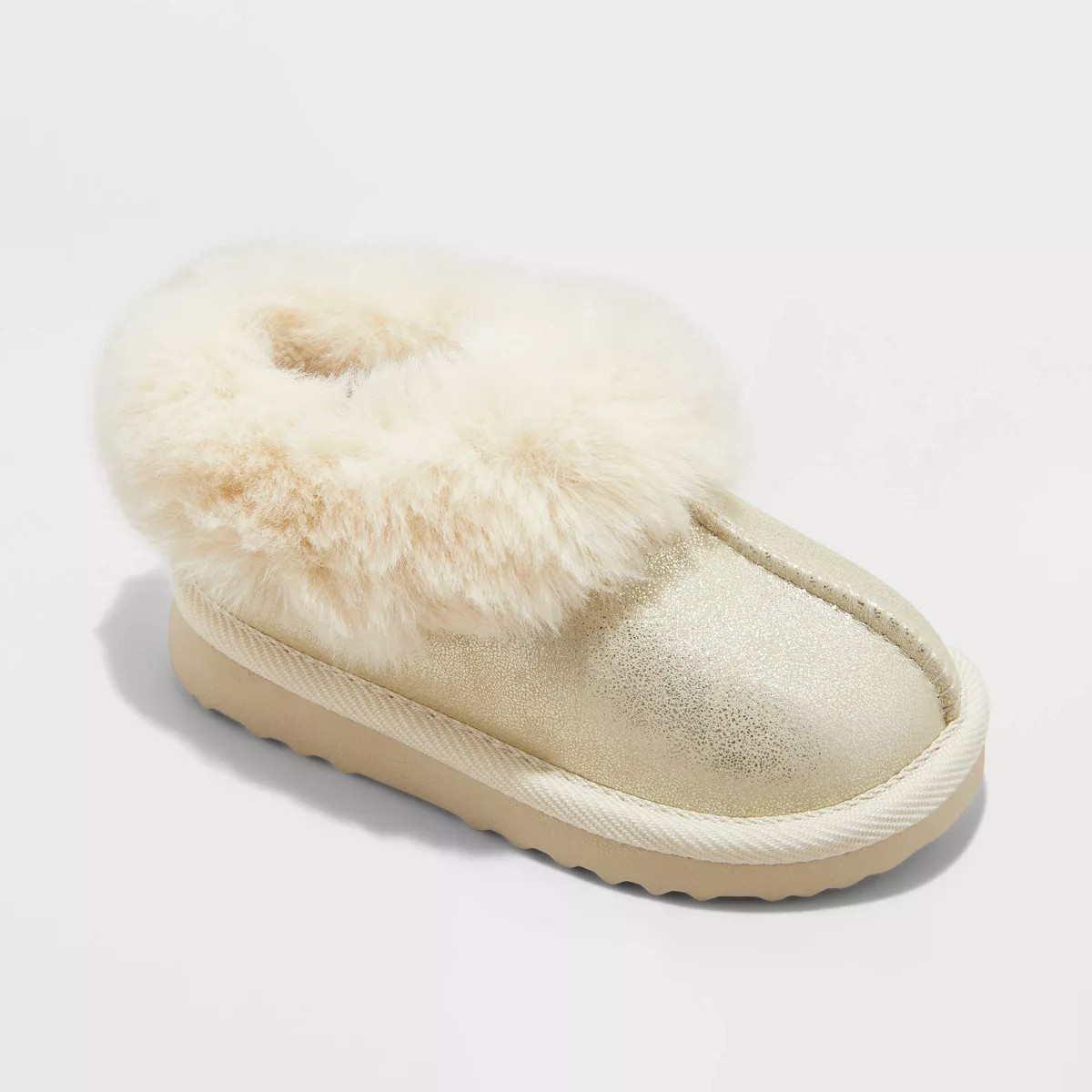 Toddler Faux Fur Cuff Scuff Slippers - Cat & Jack™ | Target