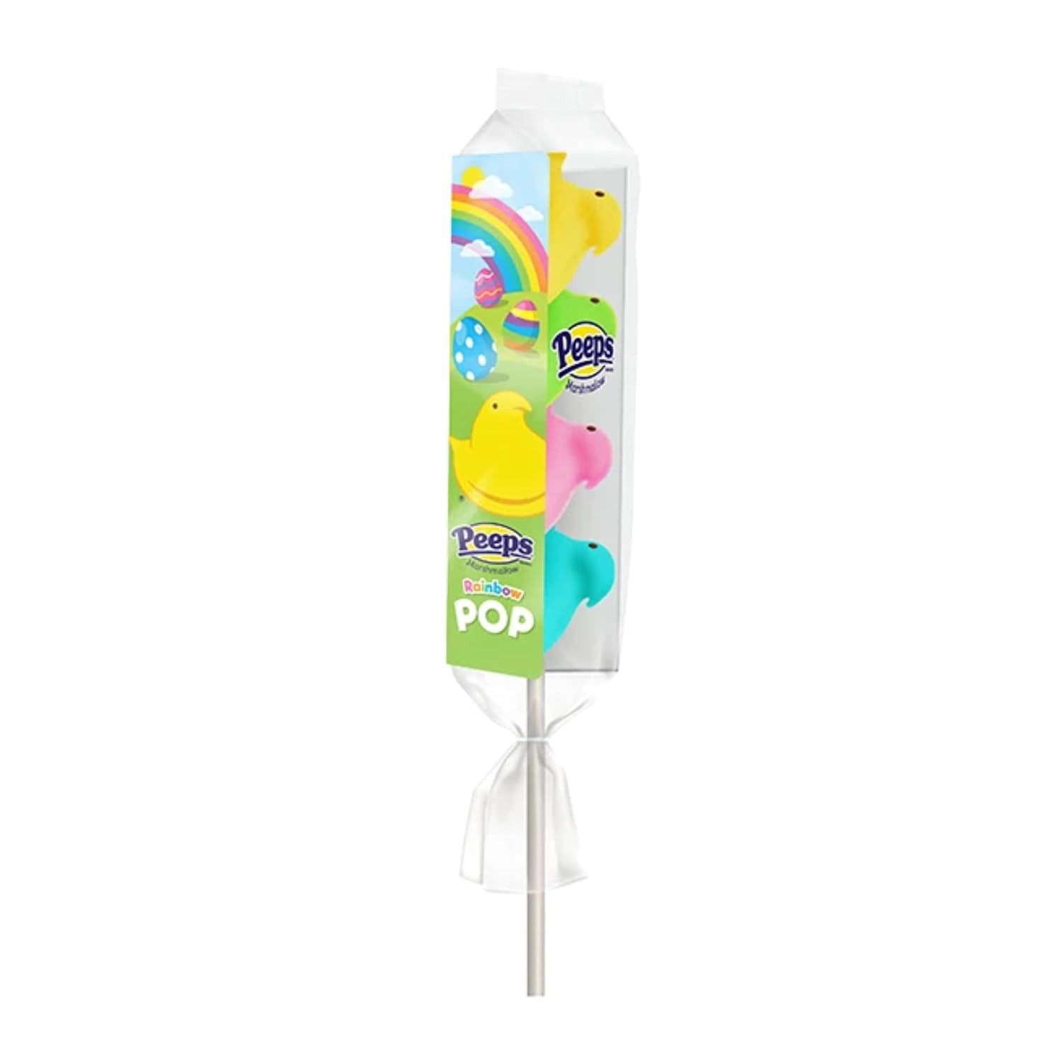 Rainbow Marshmallow Easter Peeps Candy Chicks on a Stick Lollipop, Pack of 3 | Amazon (US)