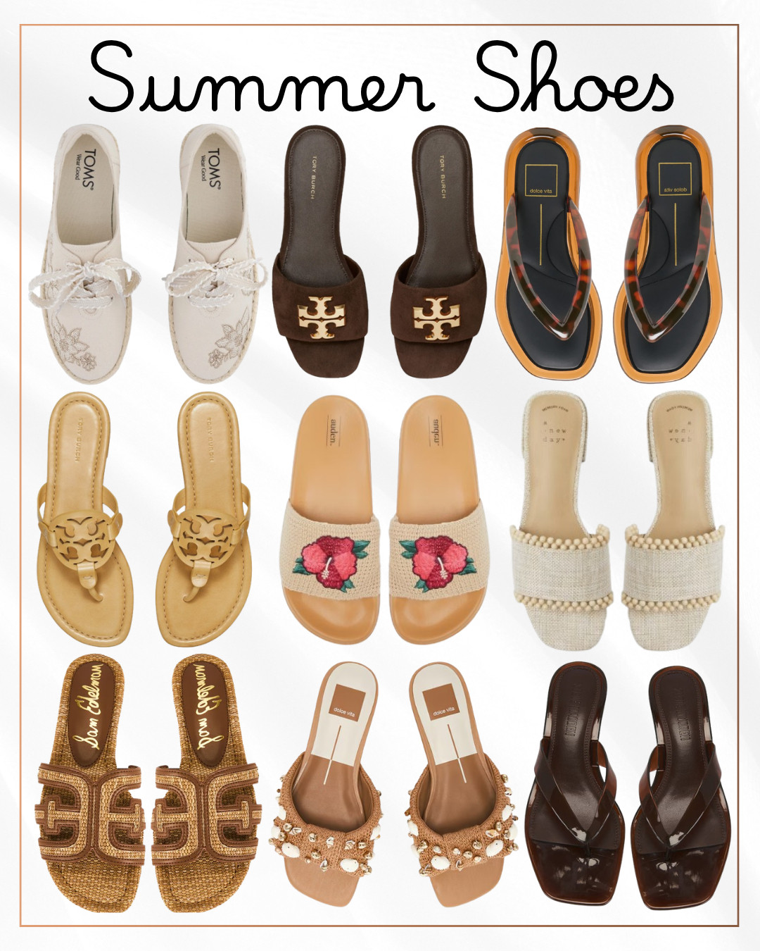 Summer Shoes

ltkshoecrush / ltkstyletip / summer shoes / summer fashion / summer ootd / summer outfit / summer outfits/ sandals / summer sandals / heels / summer heels / slides / summer slides / Sam Edelman / Sam Edelman shoes / Sam Edelman sandals / Tory Burch / Tory Burch shoes / Tory Burch sandals / dolce Vita / dolce Vita shoes / dolce Vita sandals / Steve Madden / Steve Madden shoes / Steve Madden sandals / sale / sale alert / summer sale 

 #LTKSeasonal #LTKSaleAlert #LTKWorkwear