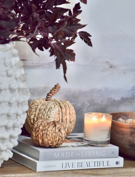 Back in Stock, Afloral, Plum Fake Cimicifuga, Cozy decor, Cozy fall touches, Fall Decor, Fall, home decor, Autumn, Autumn decor, fall stems,candle, textures, Minka pot, Anthropologie, McGee & Co., woven pumpkins, pumpkins, coffee table books, entryway styling, console table decor 


#LTKSeasonal #LTKStyleTip #LTKHome