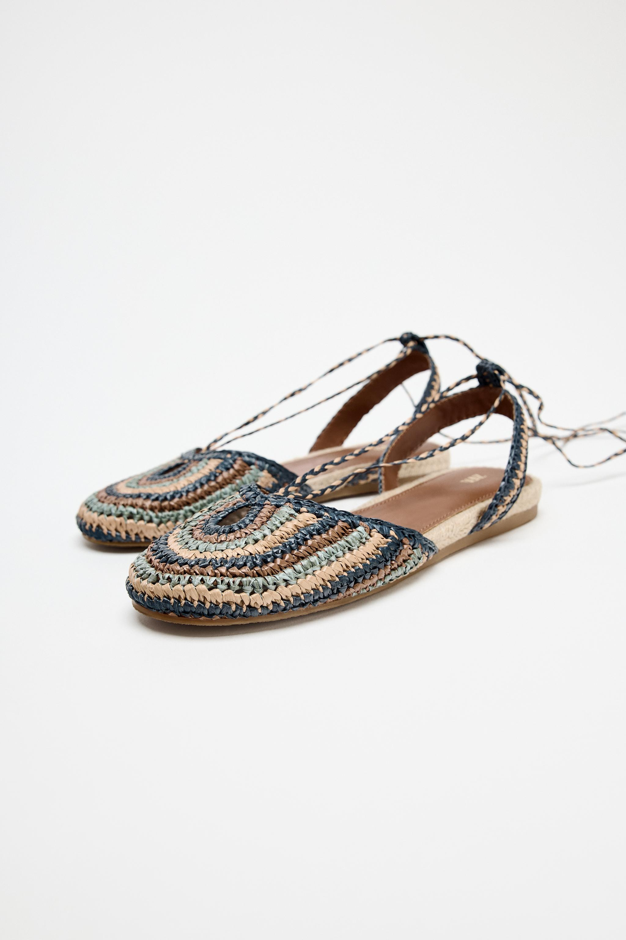 BRAIDED FLAT SHOES | Zara US