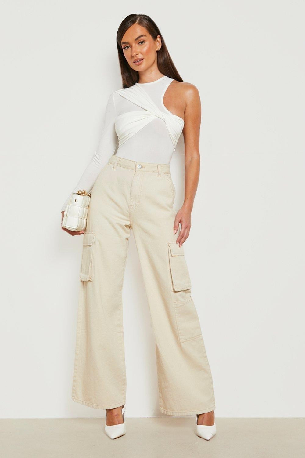 One Shoulder Twist Detail Slinky Bodysuit | Boohoo.com (US & CA)