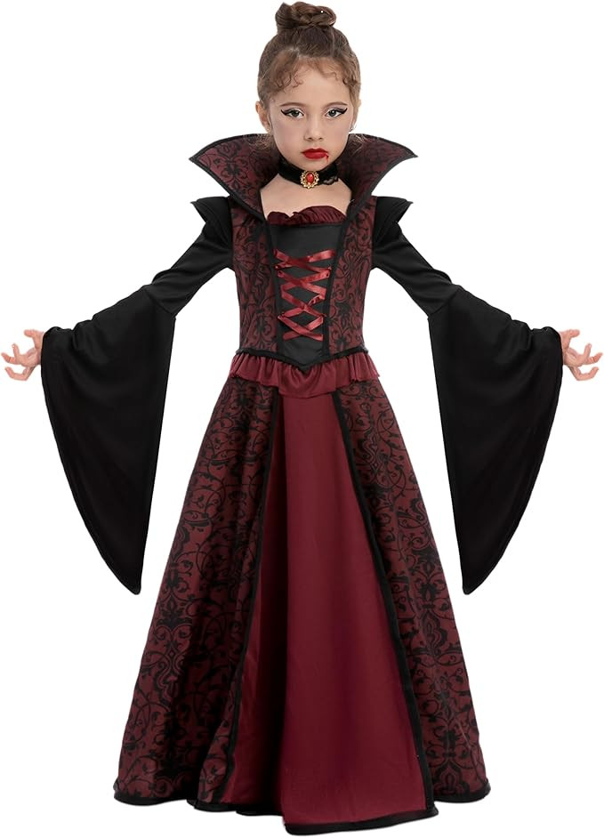 Spooktacular Creations Halloween Royal Vampire Costume Set for Girls Halloween Dress Up Party, Co... | Amazon (US)