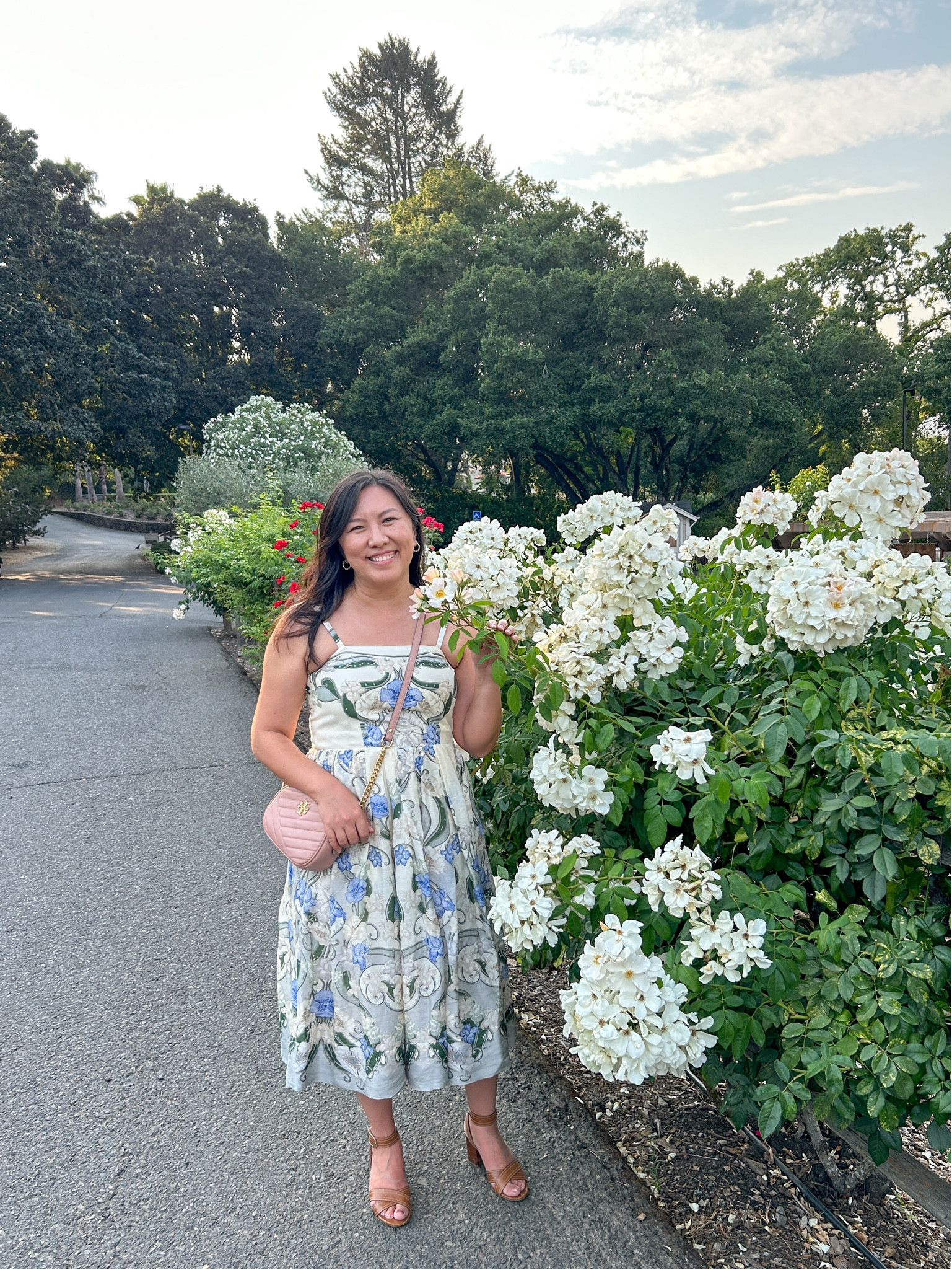 Me and 🌹 My dress is custom made from deadstock Zimmermann fabric. It is linen with silk blend and I just love how light it is. My twisted hoop gold earrings are from Ring Concierge. I wear these pair a lot. 

#LTKover40 #LTKwedding