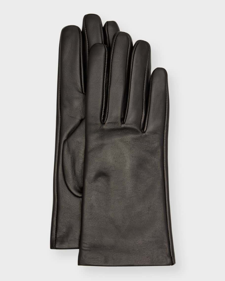 Vince Classic Nappa Leather & Cashmere Gloves | Neiman Marcus