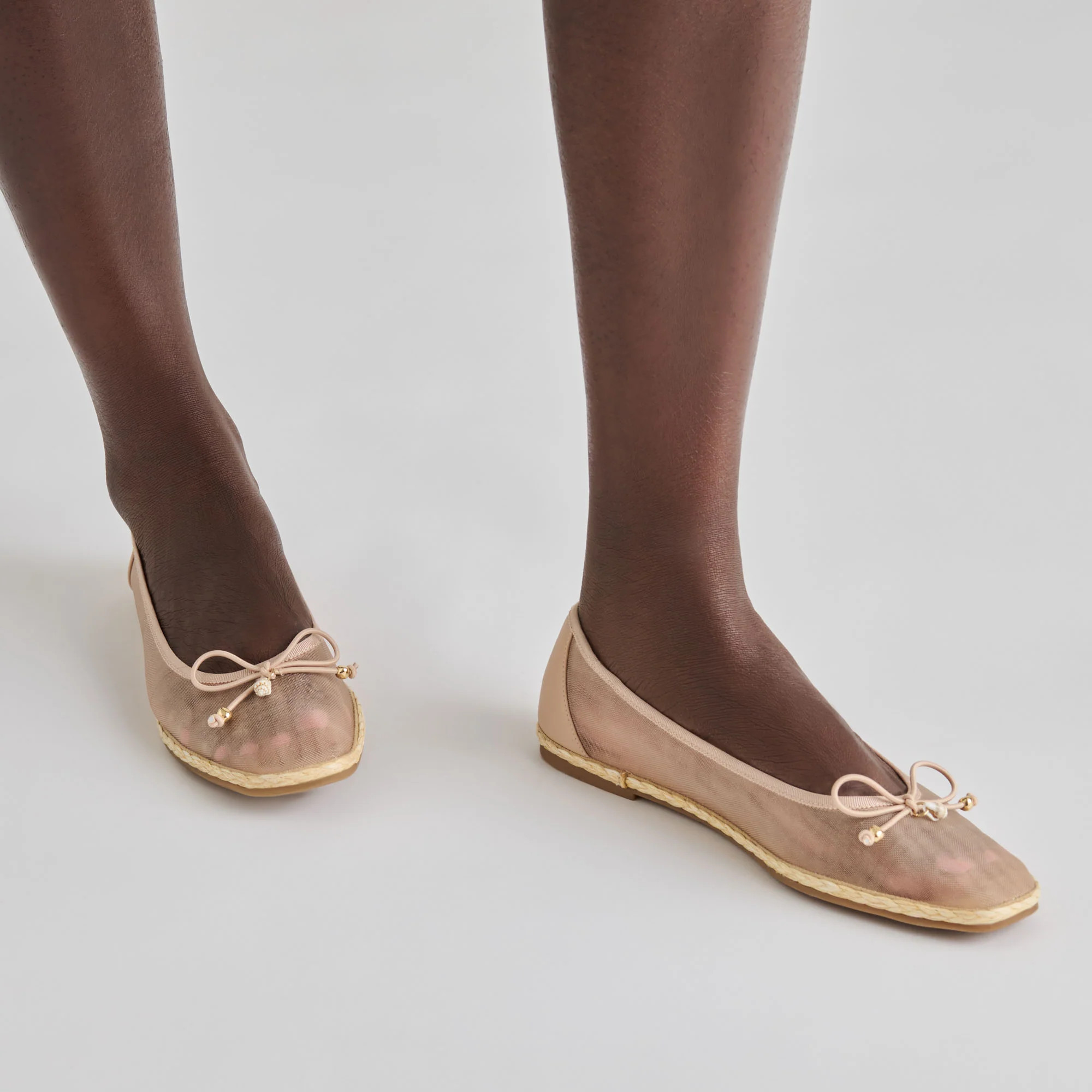 Tianna Mesh Ballet Flats Blush Mesh | DolceVita.com