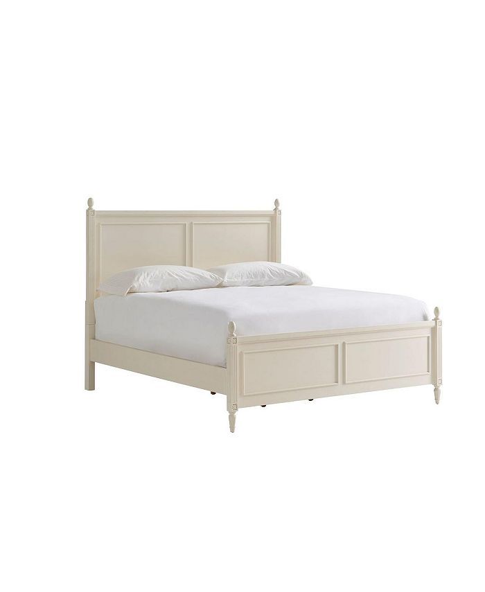 Furniture Antique Panel Bed in Cotton Queen Bed & Reviews - Furniture - Macy's | Macys (US)