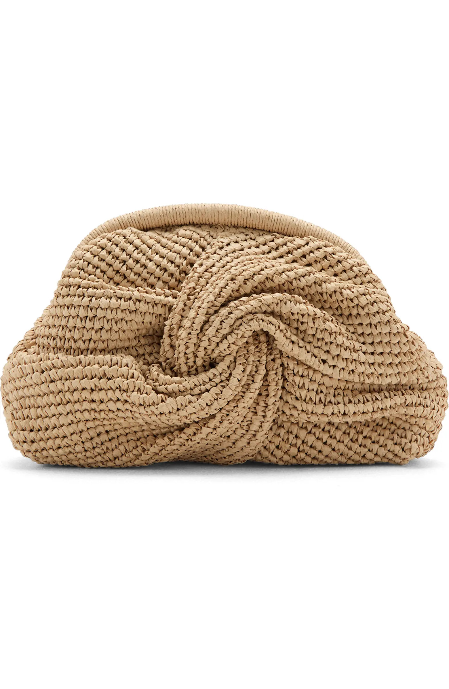 MANGO Natural Fiber Frame Clutch | Nordstrom | Nordstrom