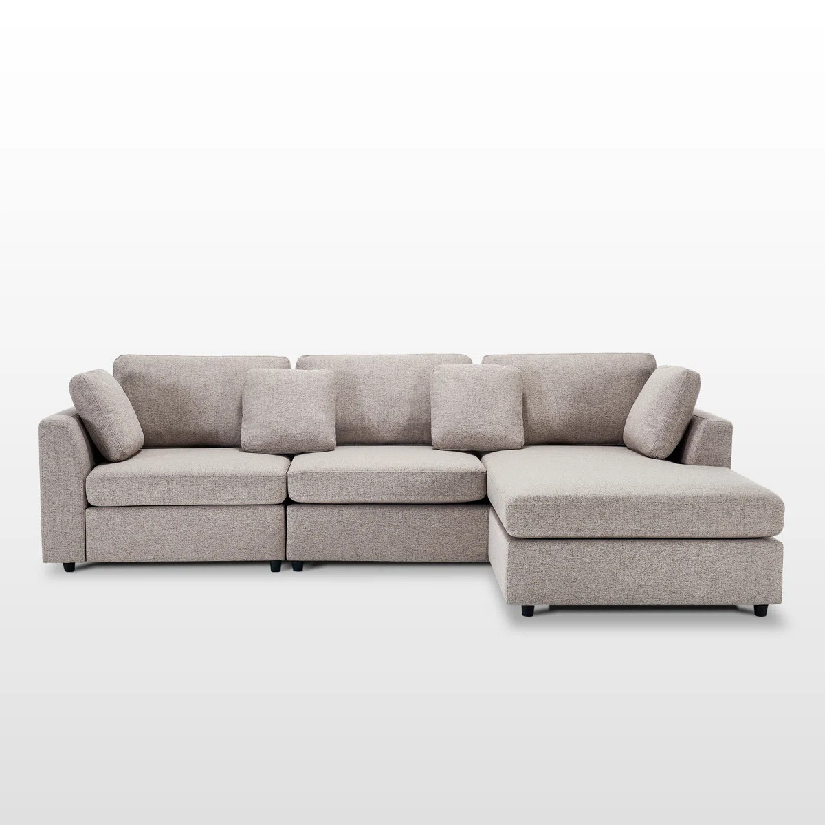Wauseon 2 - Piece 108.7" Upholstered L Shape Sofa with Convertible Chaise | Wayfair North America
