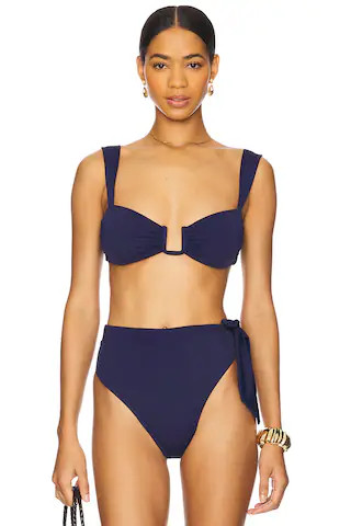 Away That Day Cannes Bikini Top in Ocean from Revolve.com | Revolve Clothing (Global)