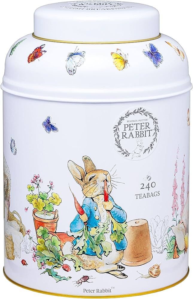 New English Teas Beatrix Potter Peter Rabbit Tea Caddy with 240 English Breakfast Teabags | Amazon (US)