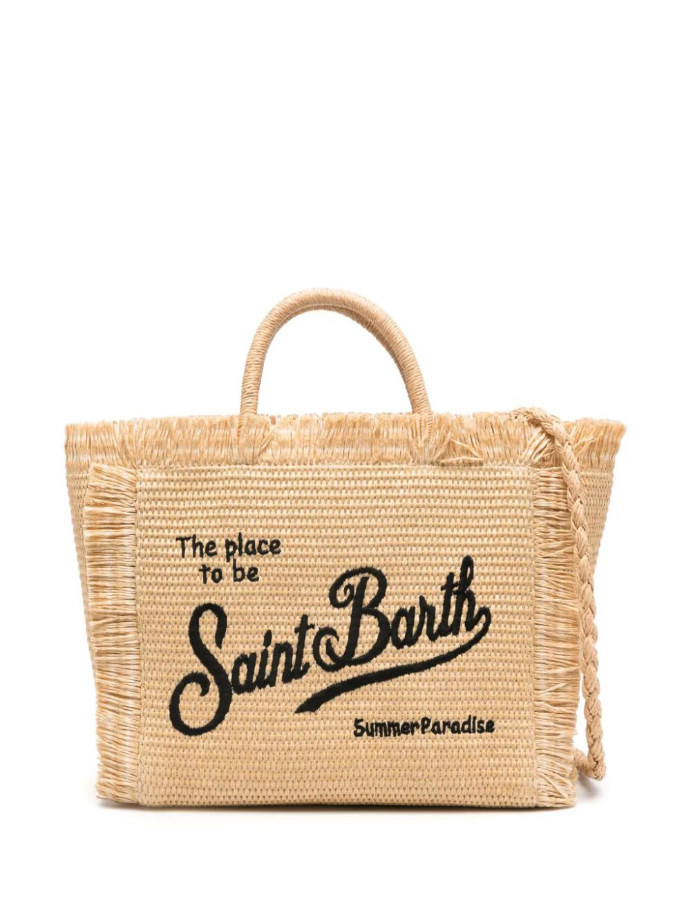 MC2 Saint Barth Colette fringed beach bag - Neutrals | Farfetch Global