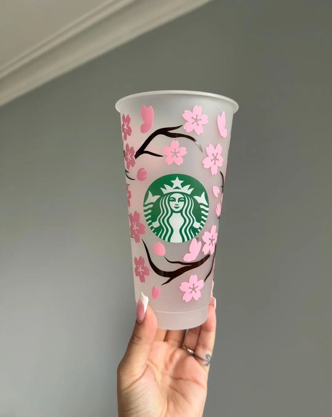 Cherry Blossom Starbucks Venti Cold Cup | Reusable Tumbler | Spring Starbucks Cup | Spring Tumble... | Etsy (Global)