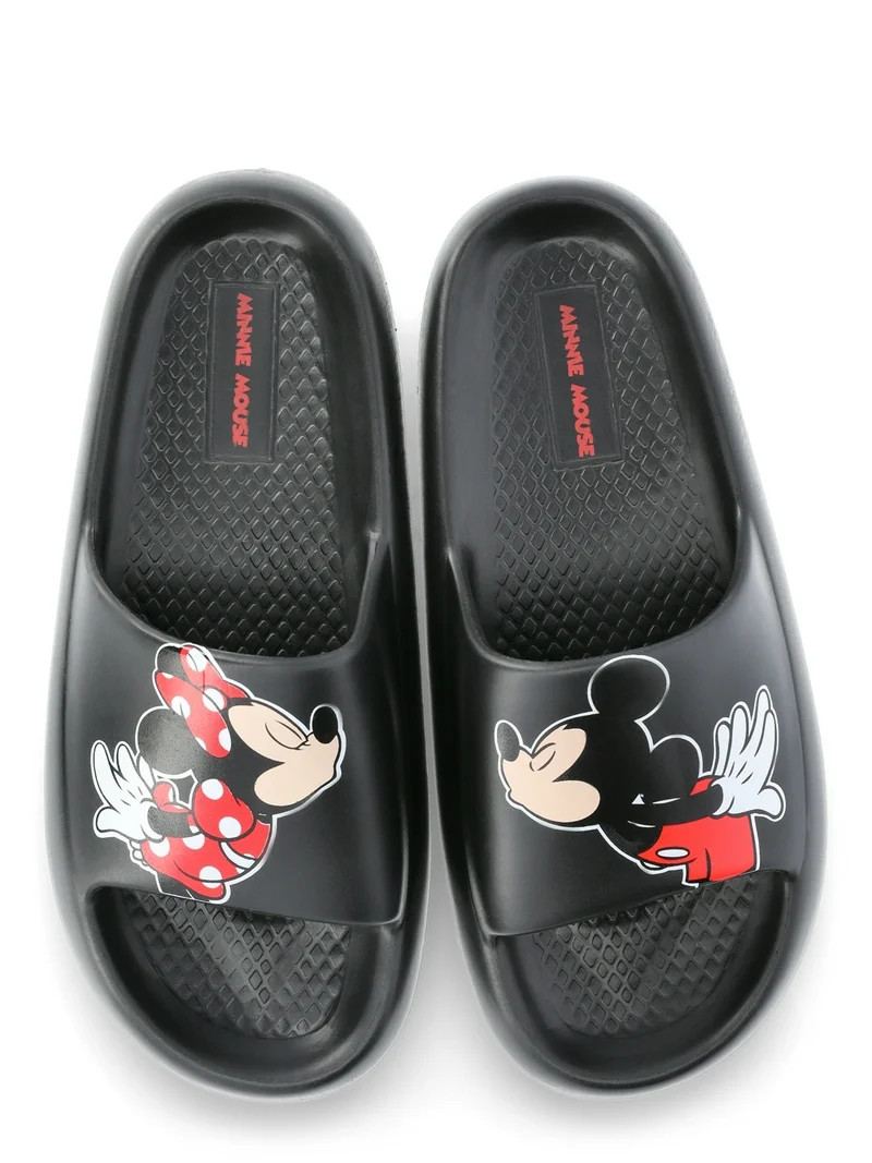 Disney Mickey & Minnie Mouse Women's Slide Sandals | Walmart (US)