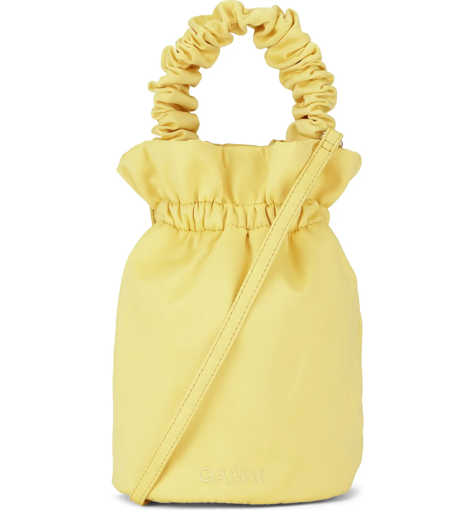 Ganni Ruched Top Handle Bag | Nordstrom | Nordstrom