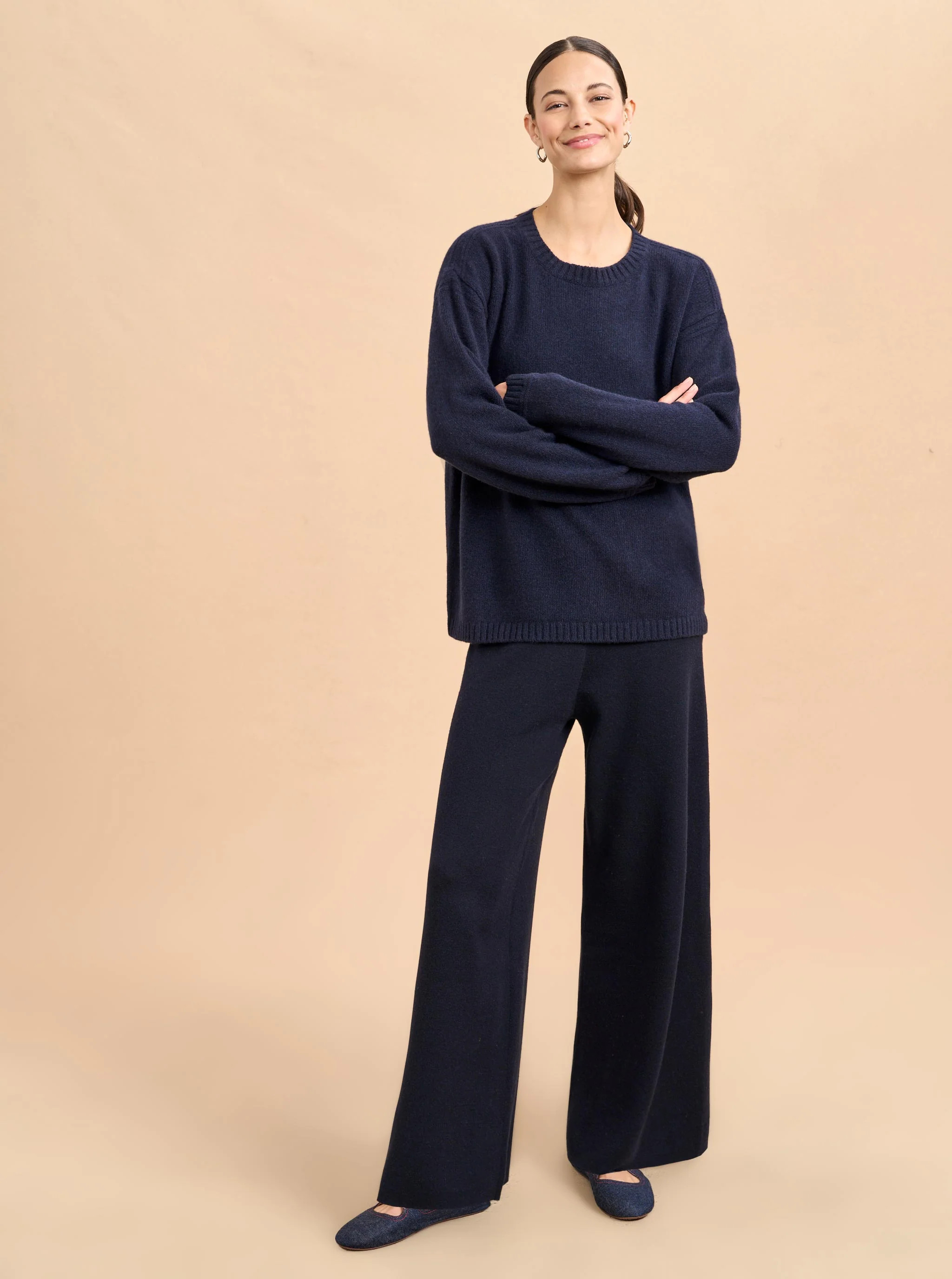 Navy Knit Colby Pant | La Ligne | La Ligne
