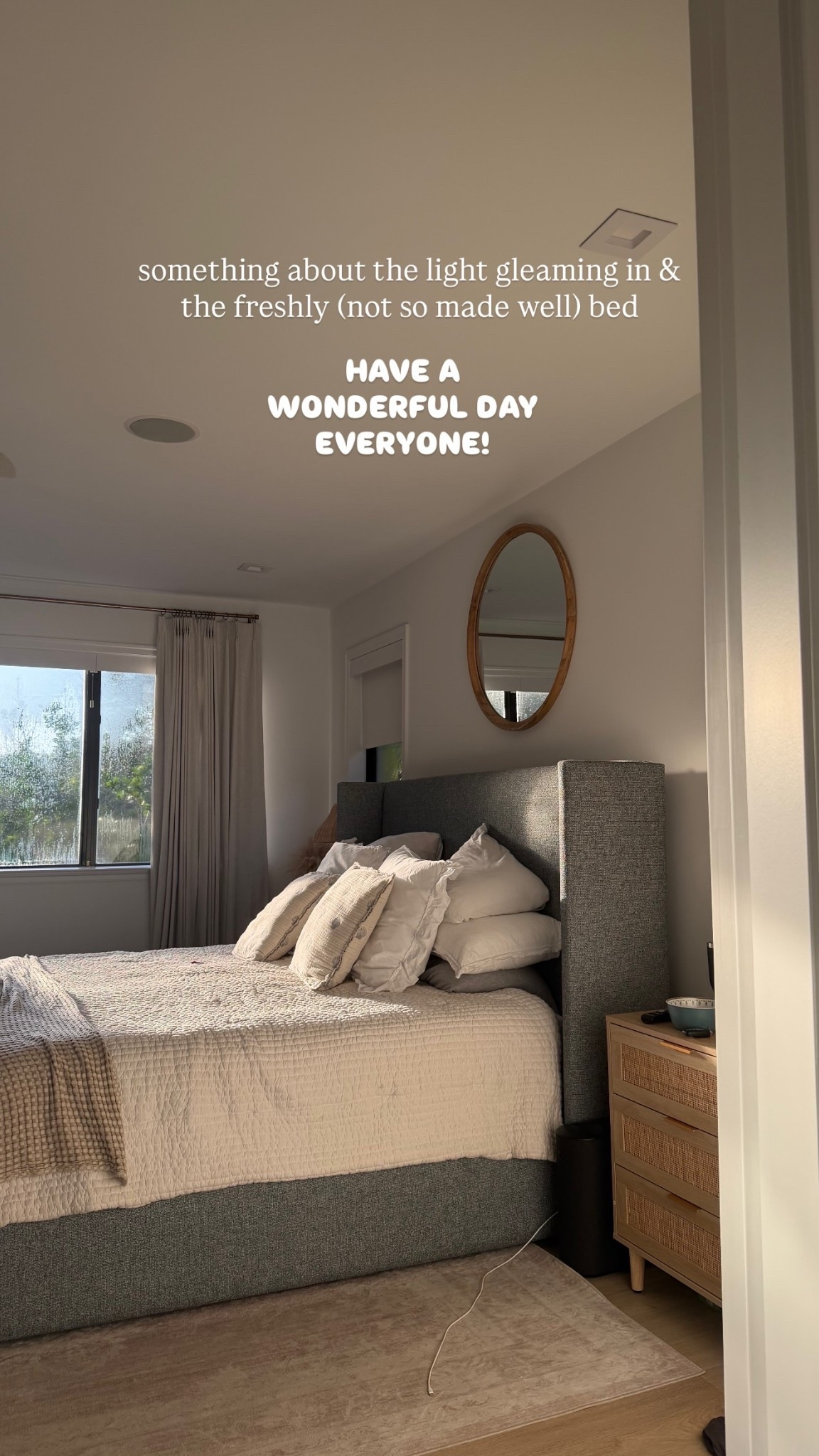 something about the light gleaming in & the freshly (not so made well) bed  HAVE A WONDERFUL DAY  EVERYONE!

#LTKSeasonal #LTKHome #LTKdayinmylife