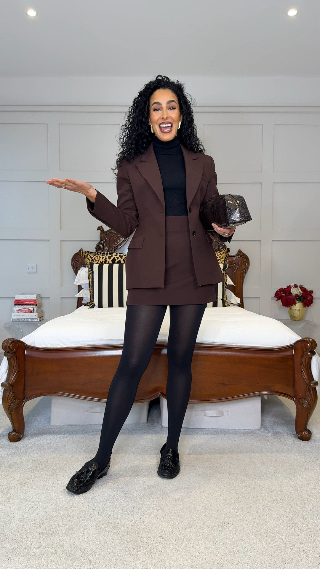 Brown suit is old Zara, coat is Zara man, black trousers are old Zara, blazer dress is Because of Alice, fur coat is old Marks and Spencer’s. 

#LTKuk #LTKworkwear #LTKwinter