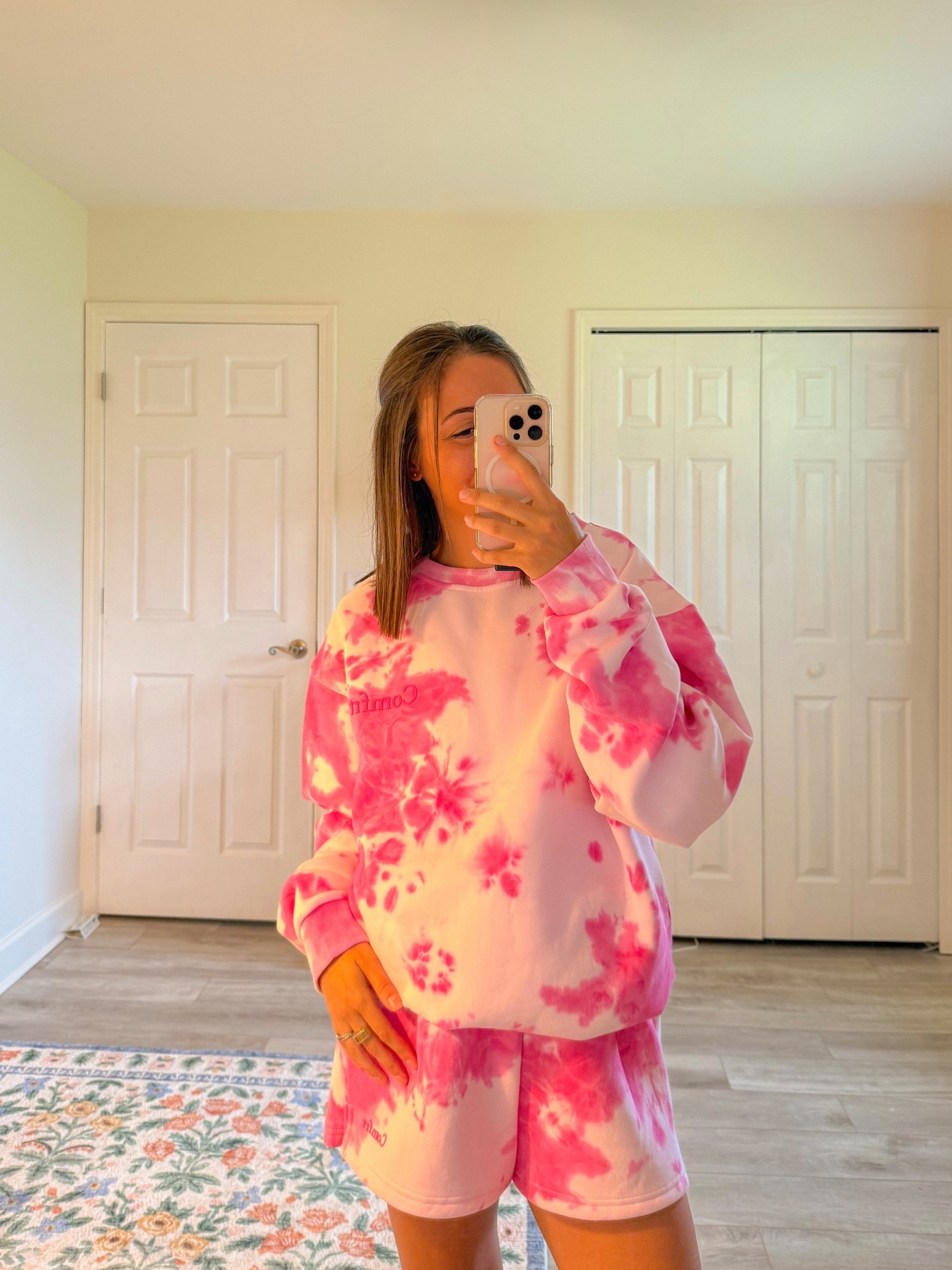 Comfrt tie dye matching sweat set for summer. summer shorts. casual summer shorts. sweat shorts. lounge shorts. 

#LTKSummerEdit