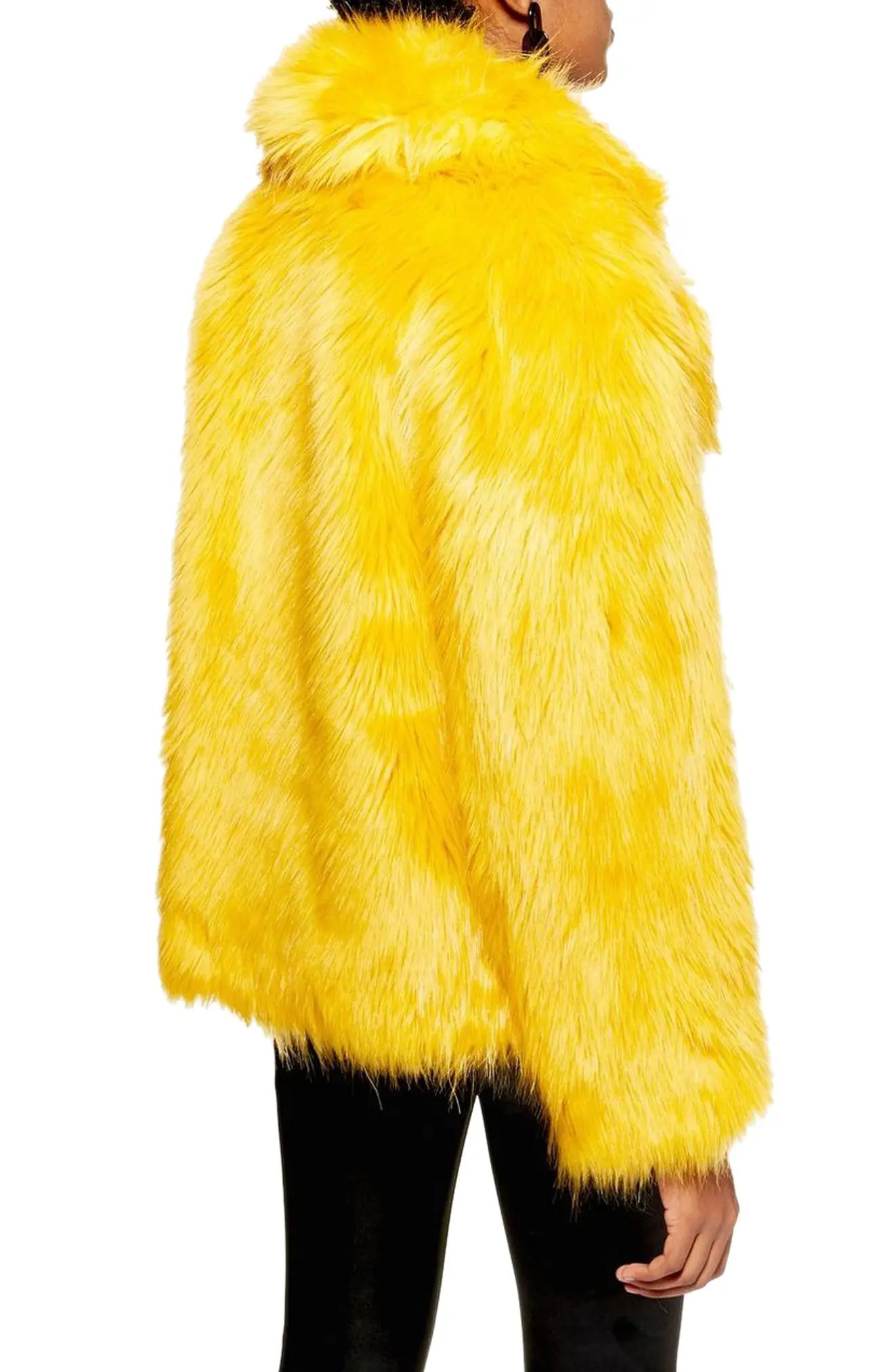 Topshop Camille Faux Fur Coat | Nordstrom