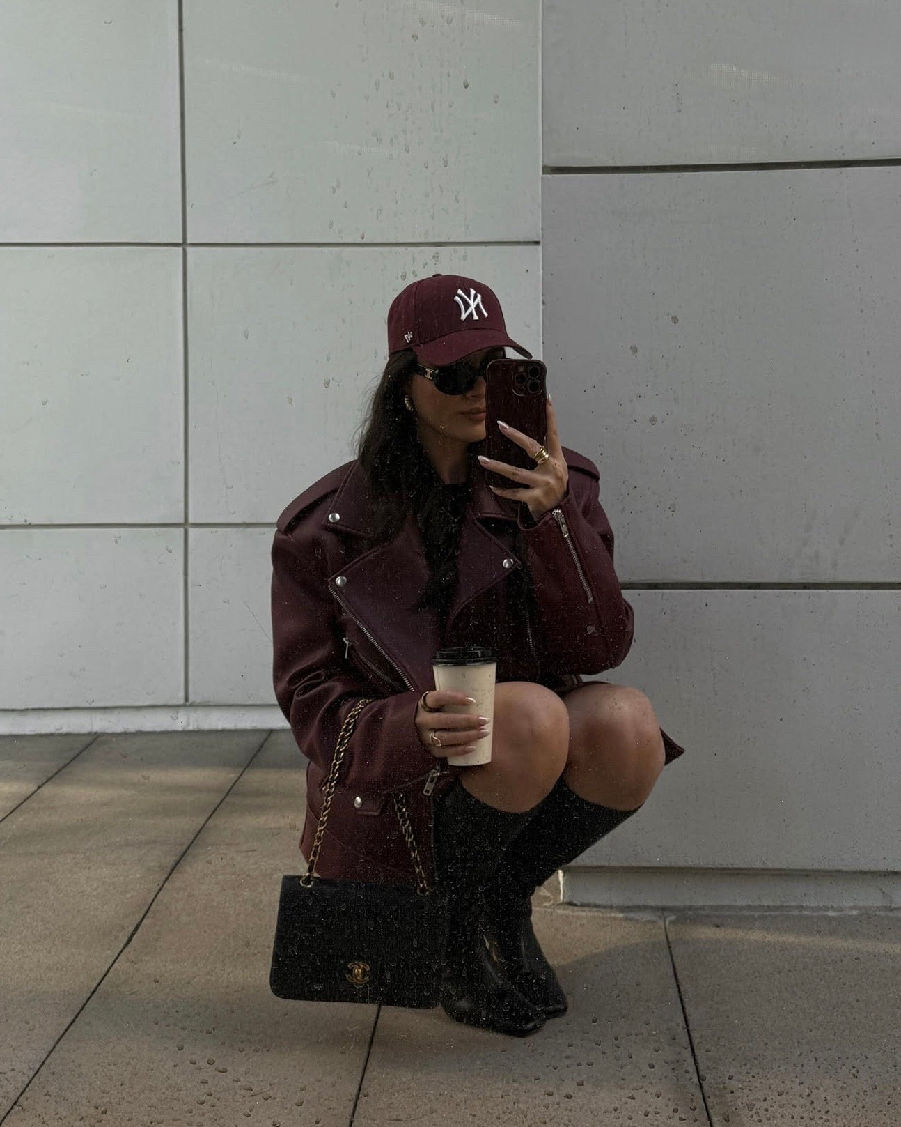 Sharing one of my favorite leather biker jackets - obsessed with burgundy for fall!

#LTKootd #LTKSeasonal