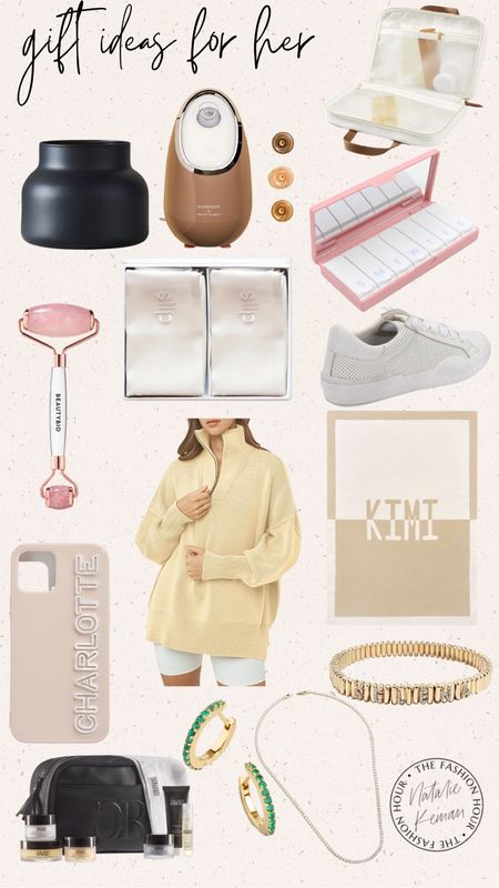 Gifts for her! #ltkgiftguide 
Holiday shopping. Sneakers. Zip up . Personalized blanket. Personalized phone case. Pill box. Volcano candle. Personalized Jewelry. Silk pillow case


#LTKunder100 #LTKSeasonal #LTKHoliday