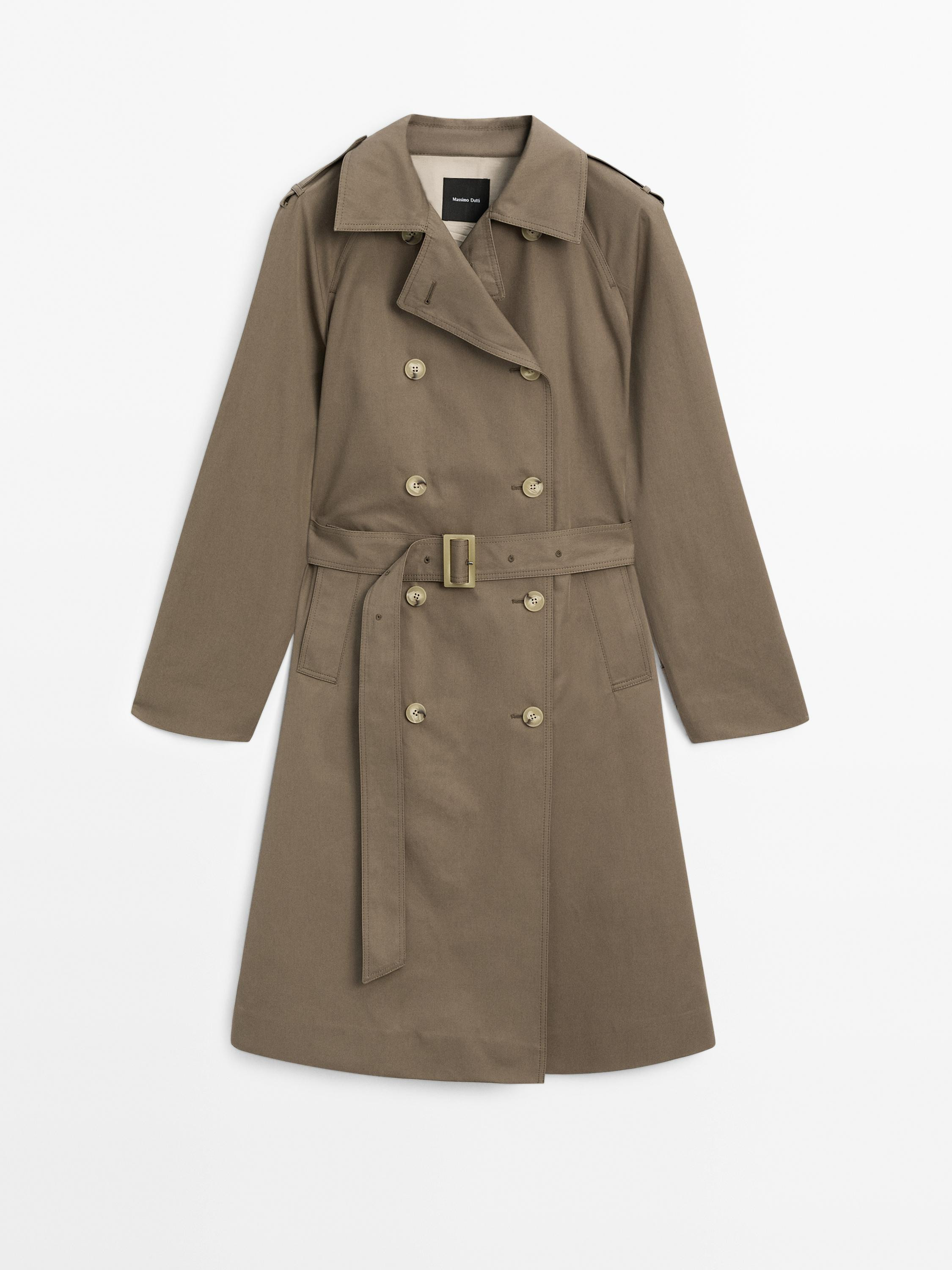 100% cotton trench coat | Massimo Dutti US