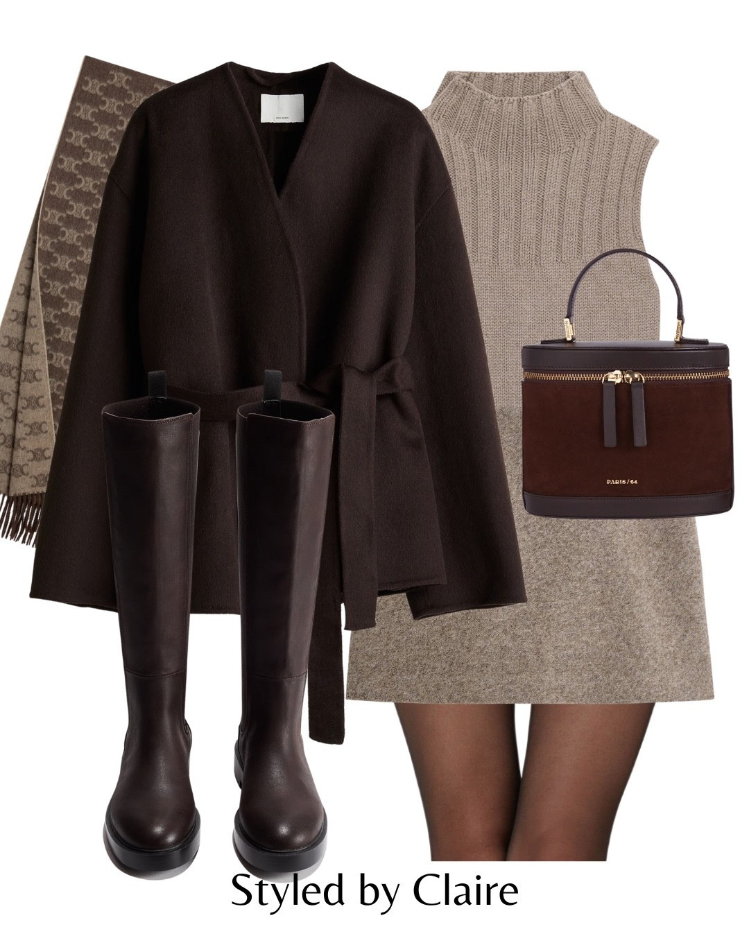 Chocolate & Taupe🍫
Tags: handmade wool blend dark brown tie belt turtleneck knit Zara cos skirt knee high boots paris64 world bag fashion autumn winter inspo outfit ideas chic women’s style city break capsule wardrobe basics H&M 

#LTKstyletip #LTKshoes #LTKautumn