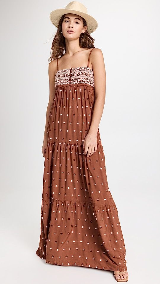 Embroidered Maxi Dress | Shopbop