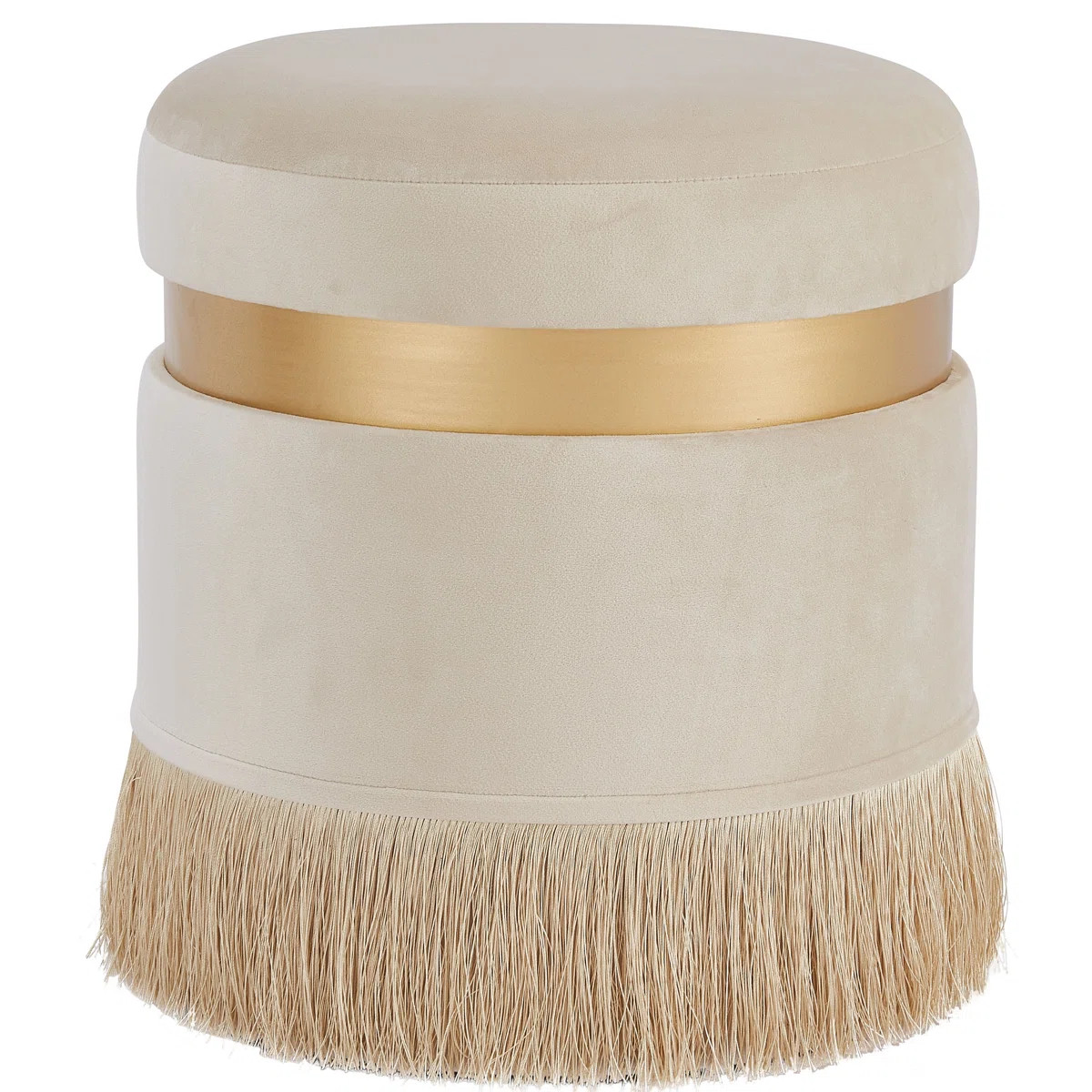 Laurelai Velvet Ottoman | Wayfair North America