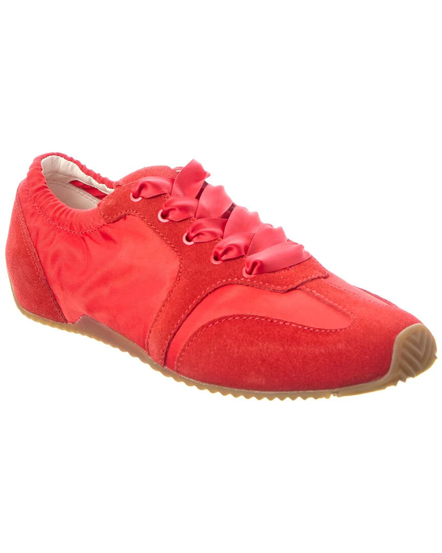 rag & bone Emilee Ballet Runner Satin & Suede Sneaker | Shop Simon