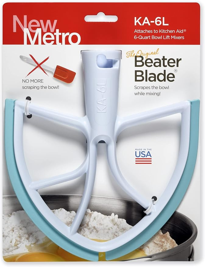 New Metro Design KA-6LAQ Plastic Beater Blade, works w/most KitchenAid 6 and 7 Qt Bowl-Lift Stand... | Amazon (US)