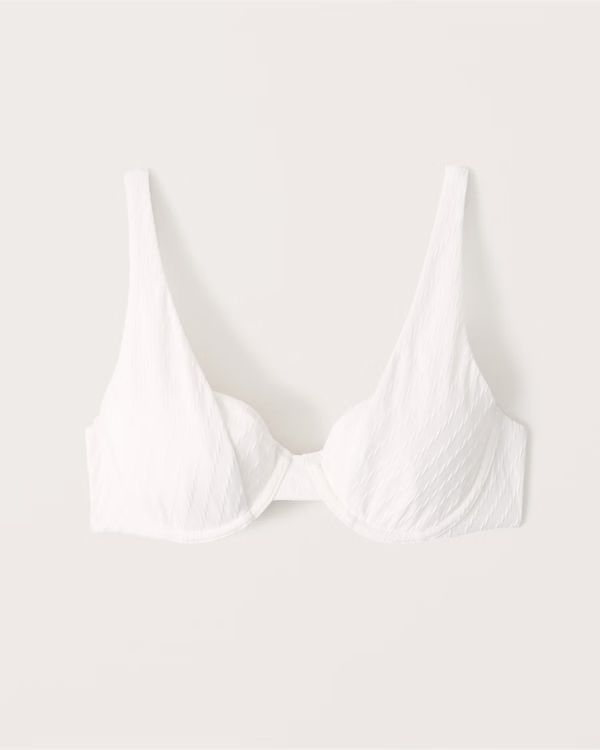 Underwire Squareneck Swim Top | Abercrombie & Fitch (US)