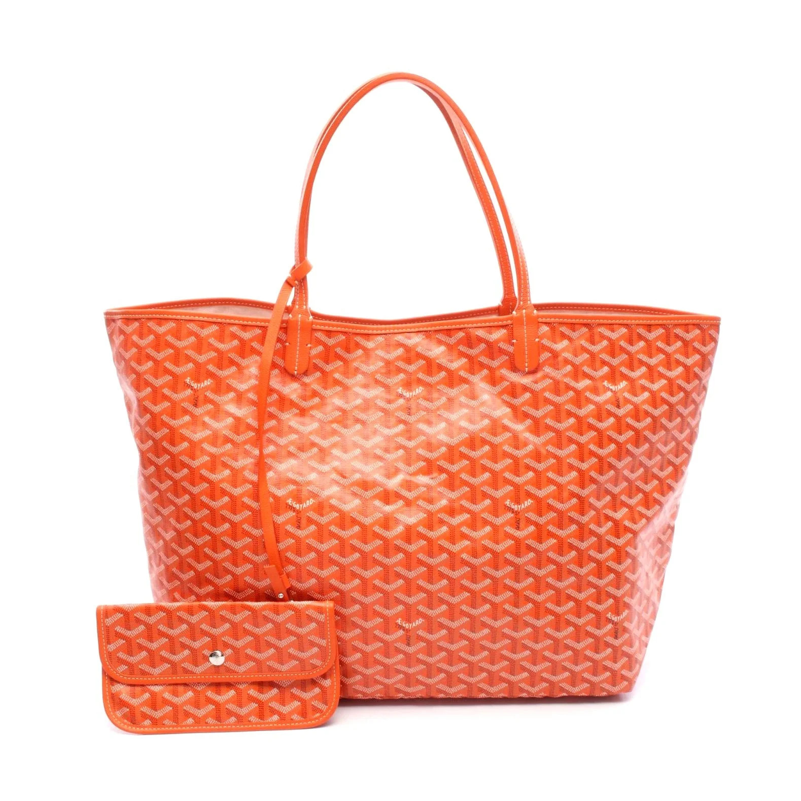 Goyard St. Louis GM Tote Bag PVC Coated Canvas Leather | Shop Simon