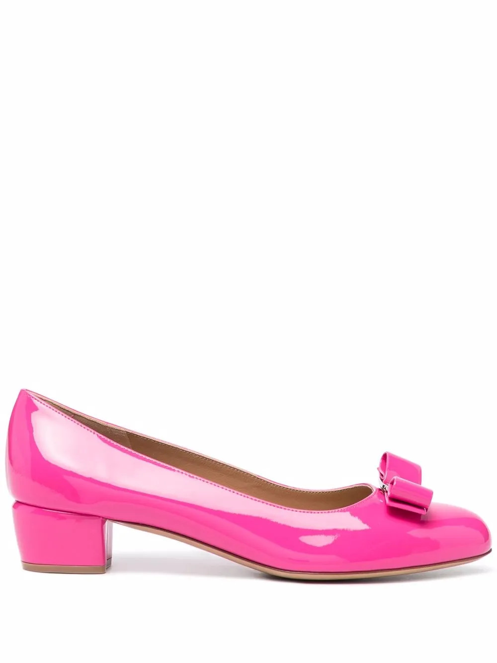 Ferragamo Vara bow-detail Pumps  | Pink | FARFETCH UK | Farfetch Global