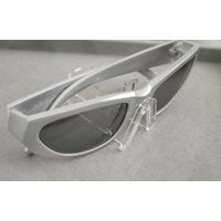 Silver Sporty Sunglasses | Etsy (US)