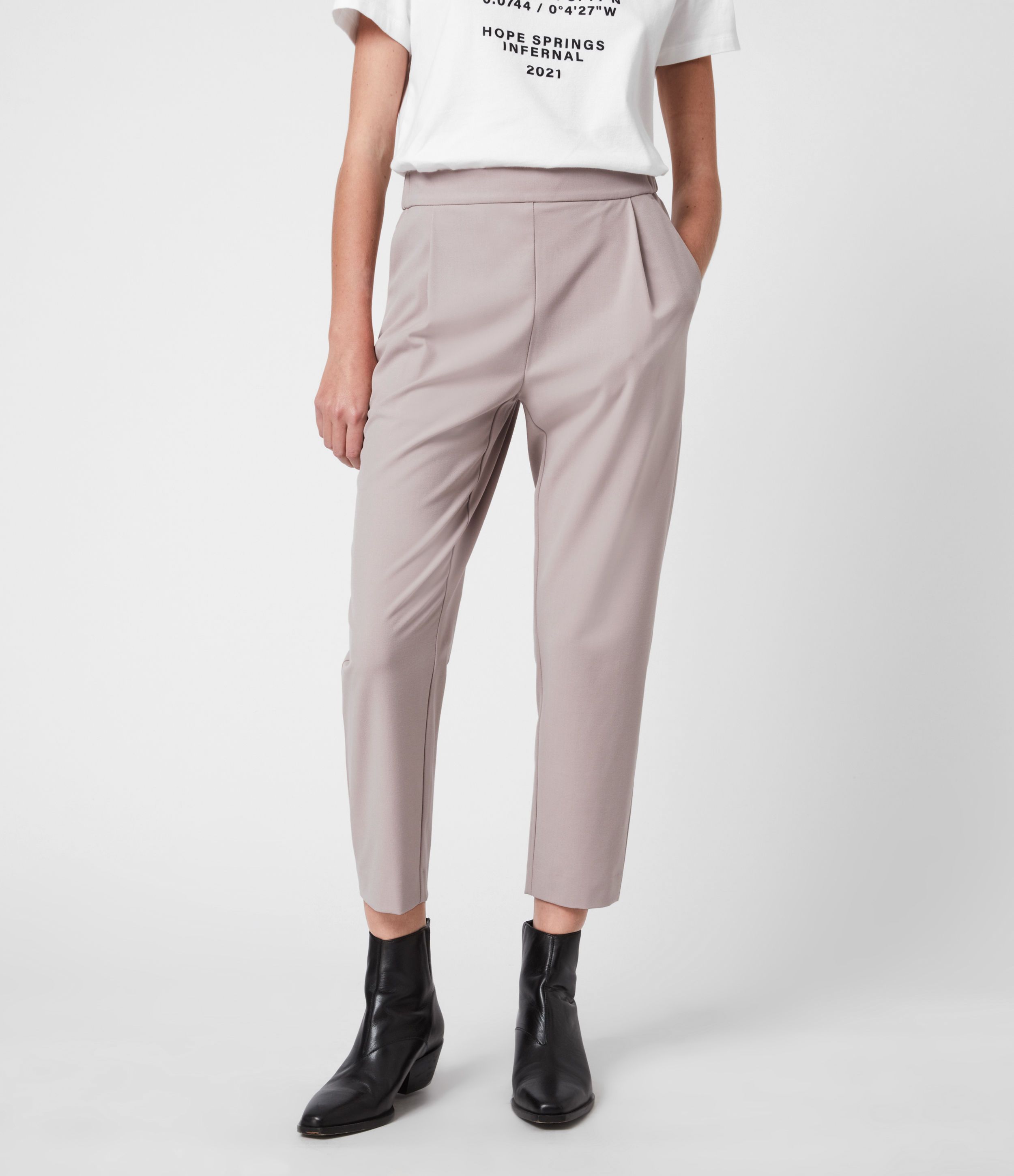 Aleida Tri Mid-Rise Trousers | AllSaints UK