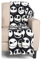 Jack Skellington Faces Throw | Marshalls