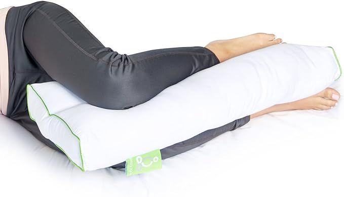 Sleep Yoga Knee Pillow for Back Sleepers & Side Sleepers - Ergonomically Designed Down Alternativ... | Amazon (US)