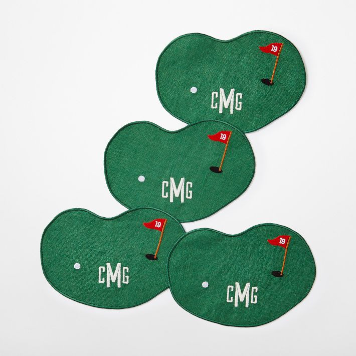 Sports Icon Cocktail Napkins, Set of 4 | Mark and Graham