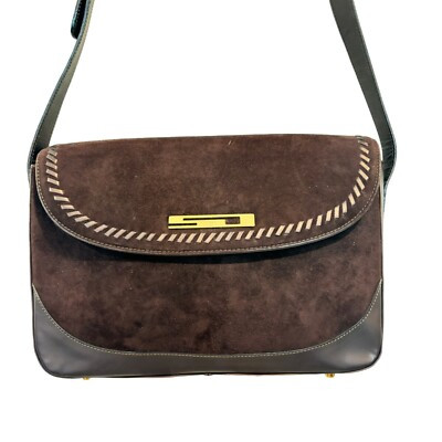 St. John Vintage Brown Suede Shoulder Bag  | eBay | eBay US