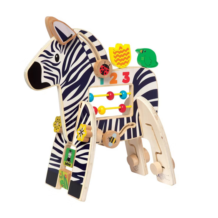 Manhattan Toy Safari Zebra Wooden Toddler Activity Toy | Target