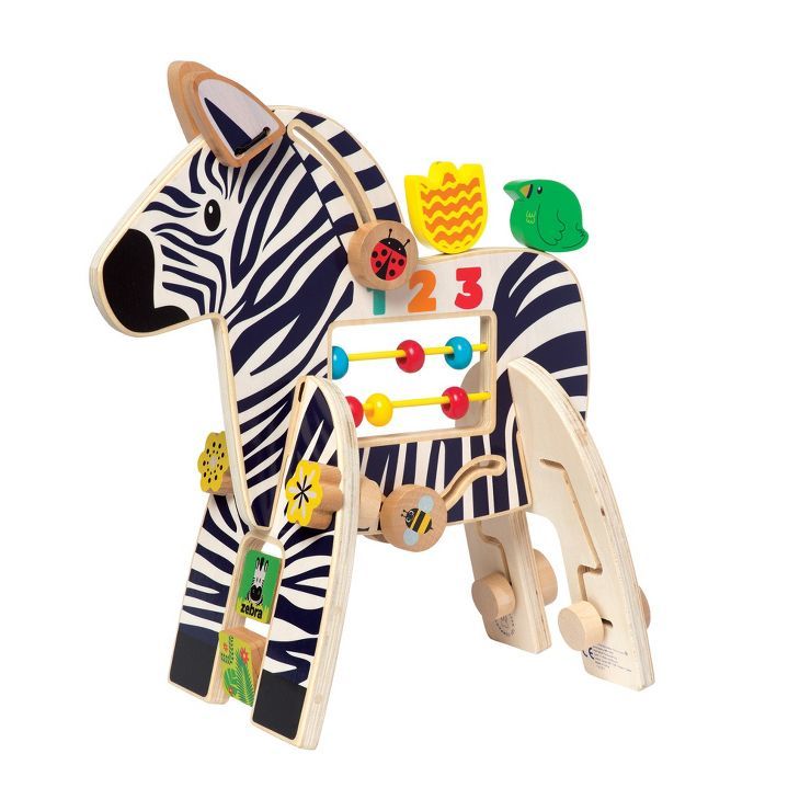 Manhattan Toy Safari Zebra Wooden Toddler Activity Toy | Target